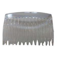  Hair Power dupla fogú átlátszó oldalfésű, 7 cm hajdísz