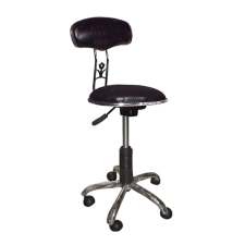 Hair Power Salon forgó ülőke háttámlával, fekete SX-850 fodrászkellék