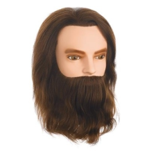 Hair Tools Karl férfi szakállas babafej, 25 cm paróka