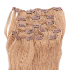 HairExtensionShop Csatos Emberi Póthaj Középszőke Színben 50cm (Szín #14) póthaj