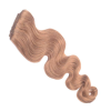HairExtensionShop Csatos Hullámos Emberi Póthaj Világosbarna Színben 50cm Body Wave (Szín #8)