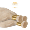 HairExtensionShop Prémium Natúr Póthaj Világos Platinaszőke Super Duble Drawn 60cm (Szín #60)