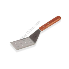 Hajlított Rozsdamentes Tészta Spatula – 29 cm, Lyukacsos konyhai eszköz