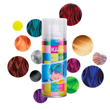  Hajszínező spray / Élénk színek / 120 ml / Fehér hajfesték, színező