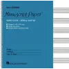 HAL LEONARD Wide Staff Wirebound Manuscript Paper (Aqua Cover) | Hal Leonard Corp