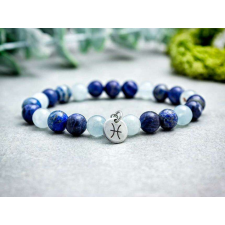  Halak csillagjegy medálos ásvány karkötő karkötő