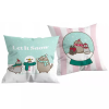 Halantex Pusheen: Karácsonyi díszpárna - 40 x 40 cm, kétoldalú