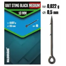  Haldorádó Bait Sting Black Medium 10mm fekete csalitüske 10 db/csg csali