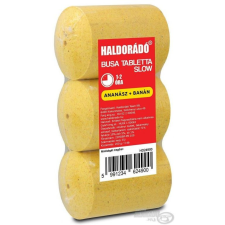 HALDORÁDÓ Busa tabletta Slow - Ananász + banán 200g 3db bojli, aroma