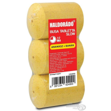  HALDORÁDÓ Busa tabletta Slow - Ananász + banán 200g 3db bojli, aroma