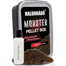  HALDORÁDÓ MONSTER Pellet Box - Fűszeres Máj 400g+100ml bojli, aroma