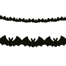 Halloween Bat, Denevér papír girland 300 cm party kellék