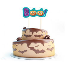 Halloween , Boo torta dekoráció 18 cm party kellék
