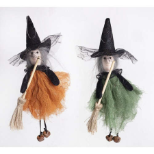 Halloween boszorkány akasztós 23 cm 2 féle dekoráció