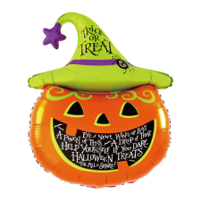 Halloween fólia léggömb szett (tök) party kellék
