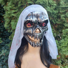  Halloween halott menyasszony véres fátylas koponya maszk jelmez