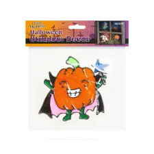  Halloween-i ablakdekor - Csillámos, színes tök party kellék