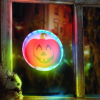  Halloween-i LED dekoráció - RGB LED - tök - öntapadós - 12 x 4 cm