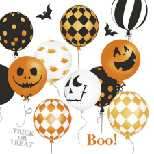 Halloween Scary Balloons szalvéta 20 db-os 33x33 cm papírárú, csomagoló és tárolóeszköz