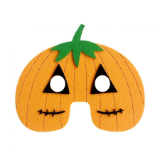 Halloween Tök Orange filc maszk 19 cm party kellék