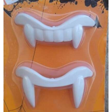 Halloween Vámpír zombi gumi fogsor farsangi jelmez kiegészítő 2db jelmez
