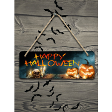  Halloweeni ajtódísz - Happy Halloween grafika, keretezett kép