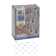 Háló 160 LED-es 200x100cm adapteres bővítő elem meleg dekorációs kellék