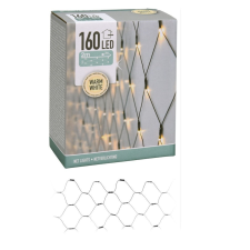  Háló 160 LED-es adapteres meleg dekorációs kellék