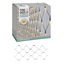  Háló 320 LED-es adapteres meleg dekorációs kellék