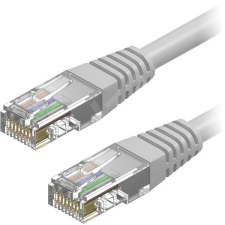 Hálózati kábel RJ45 csatlakozókkal, szürke, 2M, 8P8C kábel és adapter