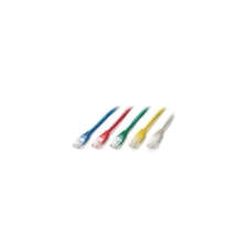 Hálózati kábel, U/UTP, CAT5e, 3 m, EQUIP, bézs kábel és adapter