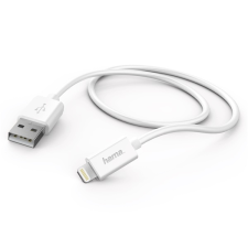 Hama 173863 adatkábel lightning, 1m, fehér kábel és adapter
