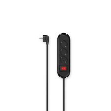 Hama 1,5M fekete hálózati elosztó kábel és adapter