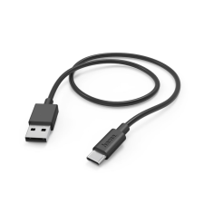 Hama 201594 USB-A - USB-C töltőkábel 1m fekete kábel és adapter