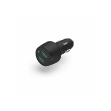 Hama 201632 2x USB Type-C Autós töltő - Fekete (45W) mobiltelefon kellék
