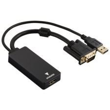 Hama 54547 VGA HDMI adapter + USB (audió) (54547) kábel és adapter