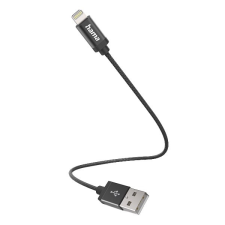 Hama Adatkábel hama lightning 0,2m fekete 00201578 kábel és adapter