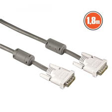 Hama DVI-D (Dual Link) (24+1) Cable 1,8m Grey kábel és adapter