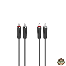 Hama FIC 2RCA-2RCA öszzekötőkábel 1,5m Black 00205257 kábel és adapter