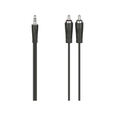 Hama FIC 3,5mm jack - 2Rca összekötő kábel, 1,5 méter, fekete (205110) audió/videó kellék, kábel és adapter