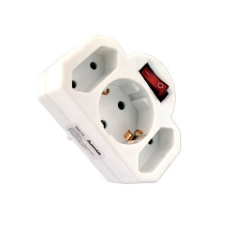 Hama Hálózati dugalj 1+2 kapcsolóval kábel és adapter