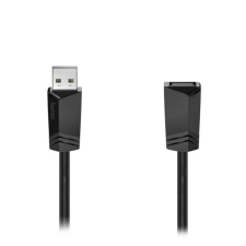 Hama Kábel HAMA USB-A hosszabbító 1,5m fekete kábel és adapter