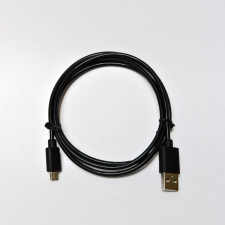 Hama MicroUSB Adatkábel Szövet Black kábel és adapter