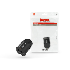 Hama szivargyújtó töltő adapter USB-A bemenettel - 12W - HAMA Picco Car Charger - fekete (178382) mobiltelefon kellék