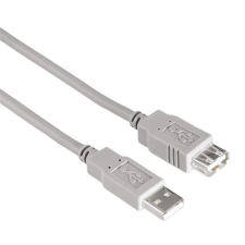 Hama USB 2.0 hosszabbító kábel 1.8m szürke (200905) (hama200905) kábel és adapter