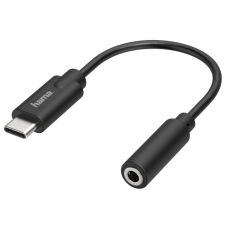 Hama USB 2.0 Type C Jack Átalakító Fekete 10cm 200318 kábel és adapter