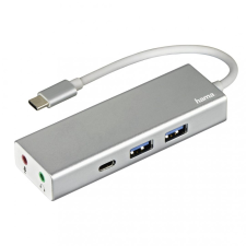Hama USB 3.1 TYPE-C HUB (2 USB, 1 USB TYPE-C) +3,5" Audio (135758) - USB Elosztó hub és switch