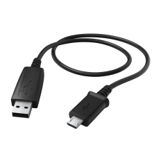 Hama USB-A apa - MicroUSB Adat- és töltőkábel 0.6m - Fekete (173672) kábel és adapter