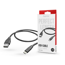 Hama USB-A - Type-C adat- és töltőkábel 1.5 m-es vezetékkel - HAMA USB-A - USB-CCable - fekete mobiltelefon kellék