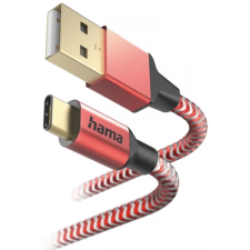 Hama USB Type-C "Reflective" 1.5m piros adatkábel kábel és adapter